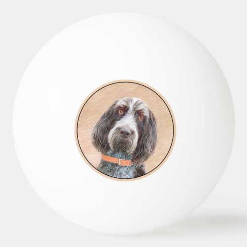 Spinone Italiano Painting _ Cute Original Dog Art Ping Pong Ball