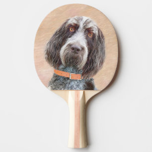 Spinone Italiano Painting - Cute Original Dog Art Ping Pong Paddle