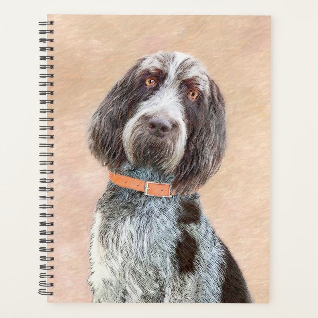 Spinone Italiano Painting - Cute Original Dog Art Planner (Front)