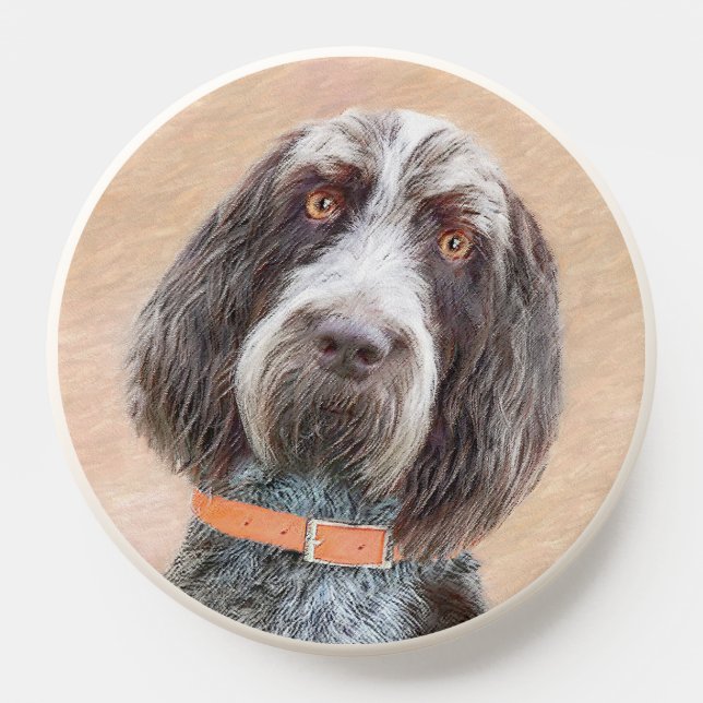Spinone Italiano Painting - Cute Original Dog Art PopSocket (Popsocket)