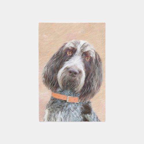 Spinone Italiano Painting _ Cute Original Dog Art Rug