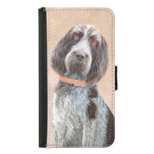 Spinone Italiano Painting - Cute Original Dog Art Samsung Galaxy S5 Wallet Case
