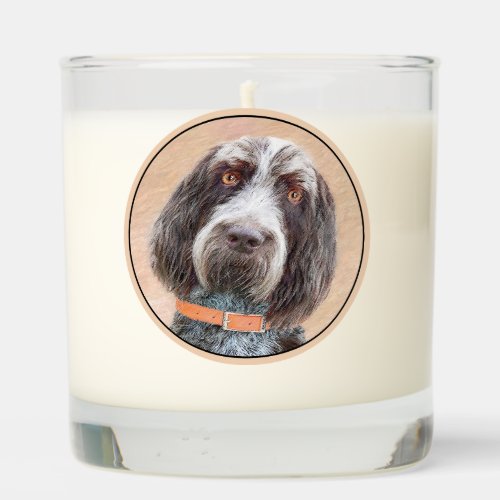 Spinone Italiano Painting _ Cute Original Dog Art Scented Candle
