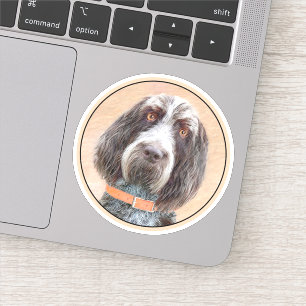 Spinone Italiano Painting - Cute Original Dog Art Sticker