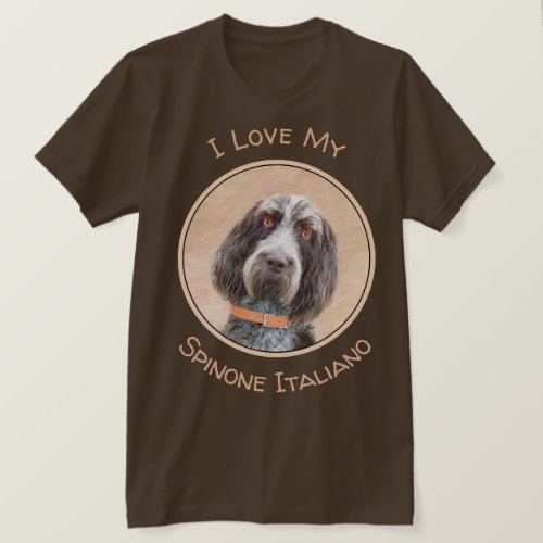 Spinone Italiano Painting _ Cute Original Dog Art T_Shirt