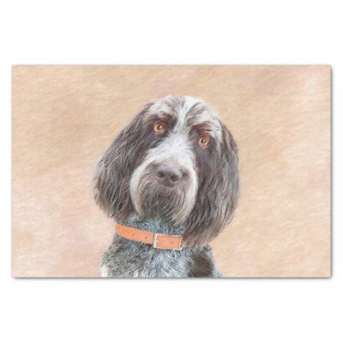 Spinone Italiano Painting _ Cute Original Dog Art Tissue Paper