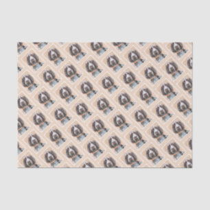 Spinone Italiano Painting - Cute Original Dog Art Tissue Paper