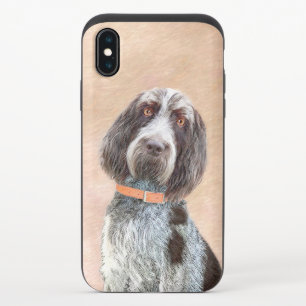 Spinone Italiano Painting - Cute Original Dog Art iPhone X Slider Case