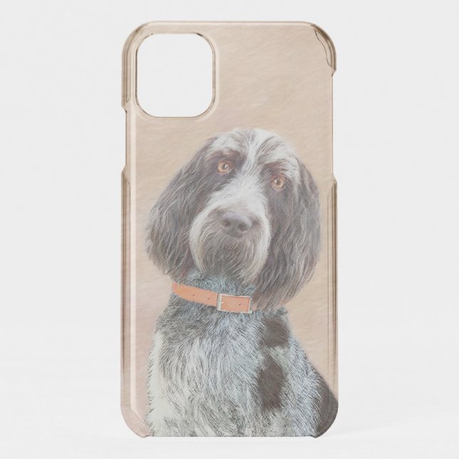 Spinone Italiano Painting - Cute Original Dog Art Uncommon iPhone Case (Back)