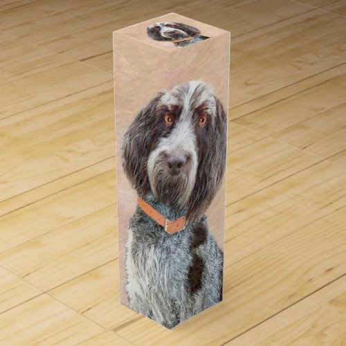 Spinone Italiano Painting _ Cute Original Dog Art Wine Box