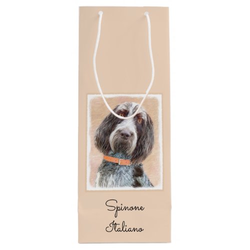 Spinone Italiano Painting _ Cute Original Dog Art Wine Gift Bag