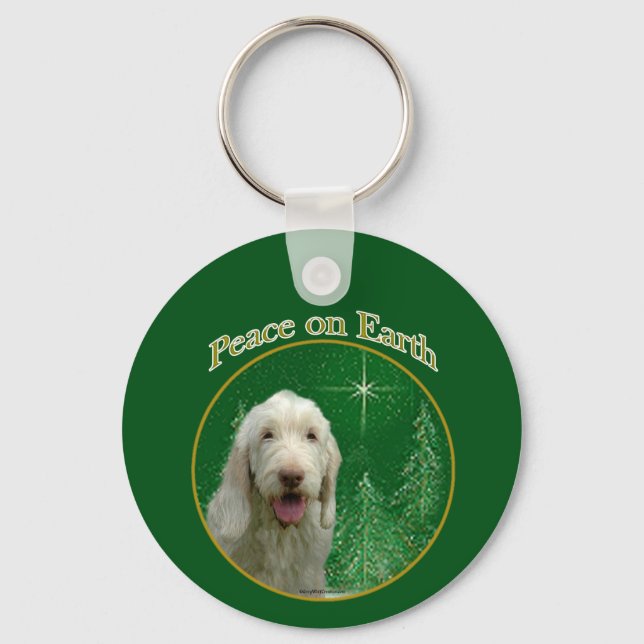 Spinone Italiano Peace Keychain (Front)