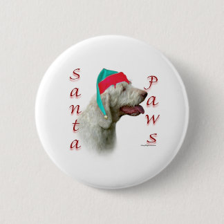 Spinone Italiano Santa Paws Pinback Button
