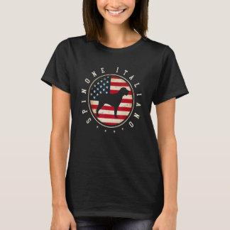 Spinone Italiano Usa Flag 4th July Dog Mom Dad T-Shirt