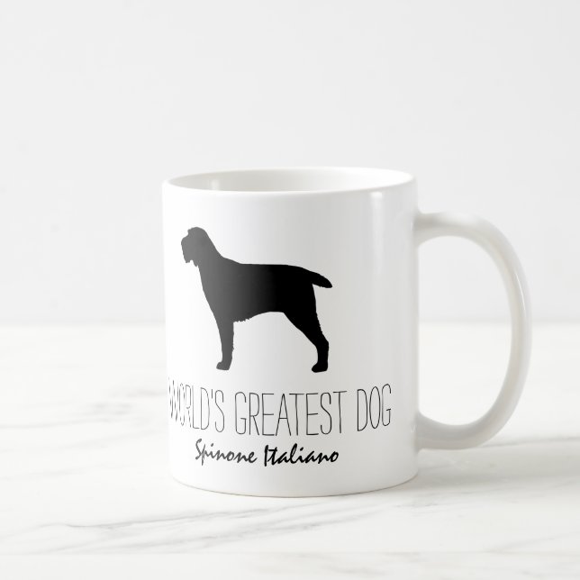 Spinone Italiano, World's Greatest Dog Custom Coffee Mug (Right)