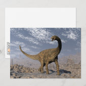 Spinophorosaurus dinosaur walking in the desert (Front/Back)