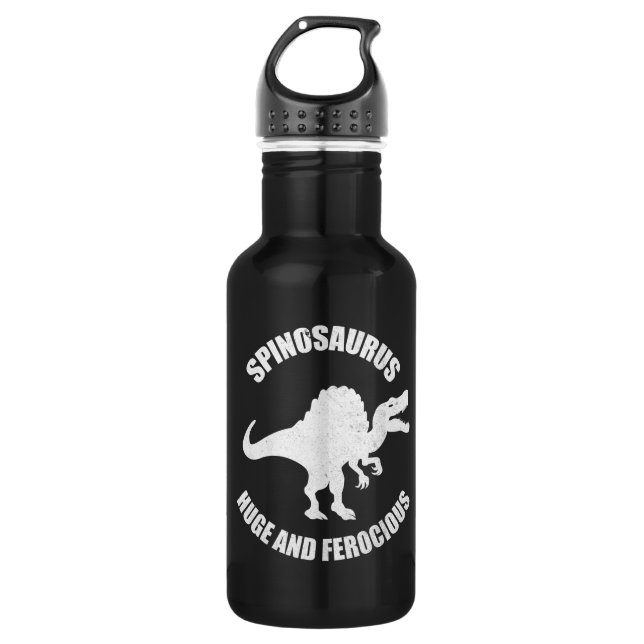 Spinosaurus Dinosaur Huge and Ferocious Stainless Steel Water Bottle (Front)