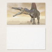 Spinosaurus dinosaur in the desert - 3D render (Front & Back)