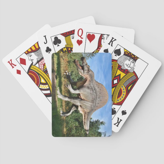 Spinosaurus Dinosaur Poker Cards (Back)