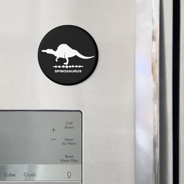 Spinosaurus Dinosaur Silhouette Magnet (In Situ (Fridge))