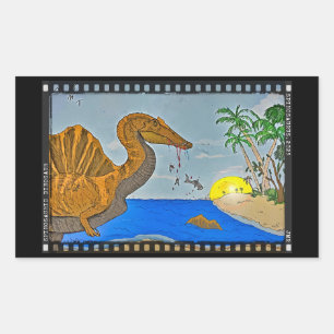 Spinosaurus Film Reel Dinosaur Sticker