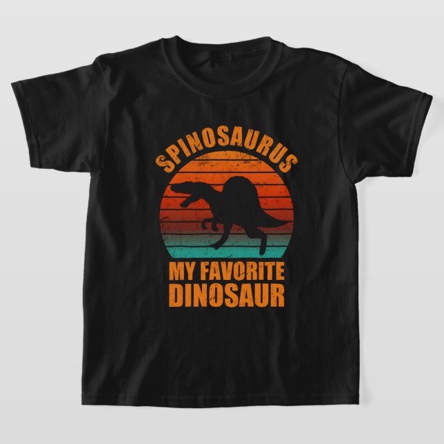 Spinosaurus Is My Favorite Dinosaur T-Shirt (Laydown)
