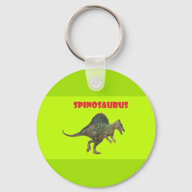 Spinosaurus Keychain, Basic Button Keychain (Front)