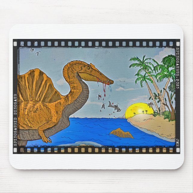 Spinosaurus Mouse pad cretaceous beach Film Strip (Front)