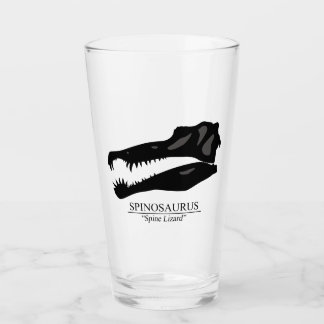 Spinosaurus Skull Glass
