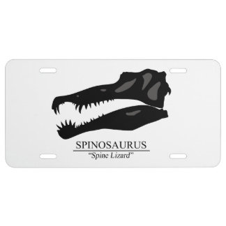 Spinosaurus Skull License Plate