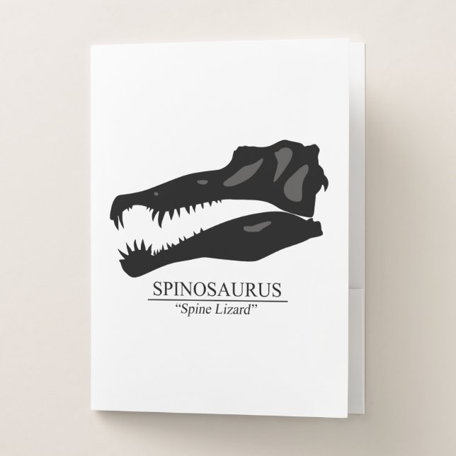 Spinosaurus Skull Pocket Folder (Front)