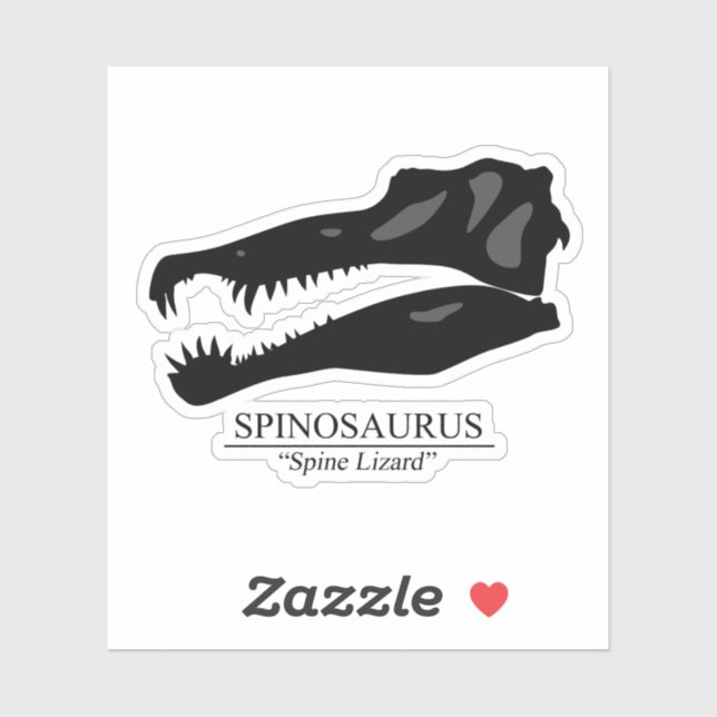 Spinosaurus Skull Sticker (Sheet)