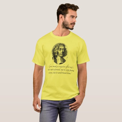 Spinoza Tolerance and  Understanding Quote T_Shirt