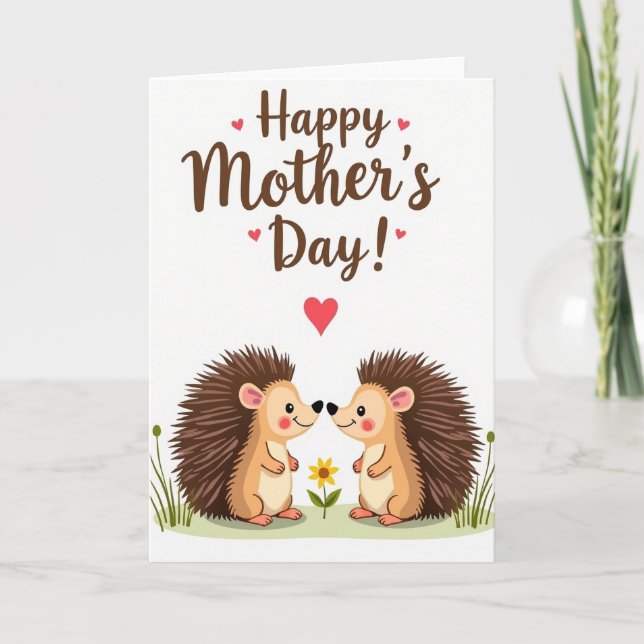 Spiny Creatures Mothers Day Card (Front)