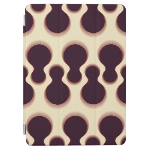 Spiny globular shapes brown shades pattern iPad air cover