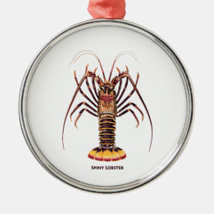 Spiny Lobster (Asian Pacific) Metal Ornament