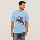 Spiny Lobster Diving with Scuba Diver T-Shirt (Front Full)