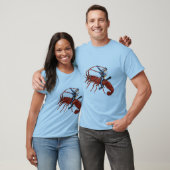 Spiny Lobster Diving with Scuba Diver T-Shirt (Unisex)
