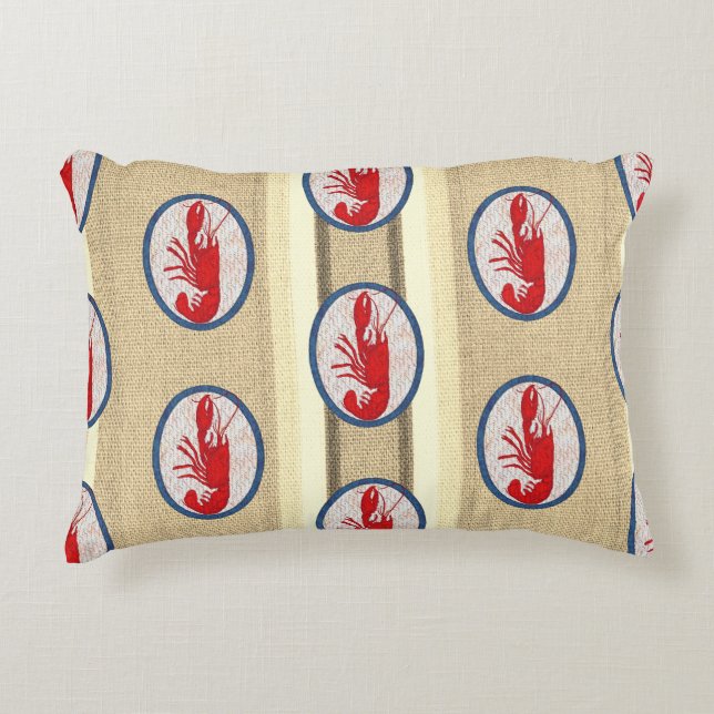 Spiny Rock Lobster Accent Pillow (Front)