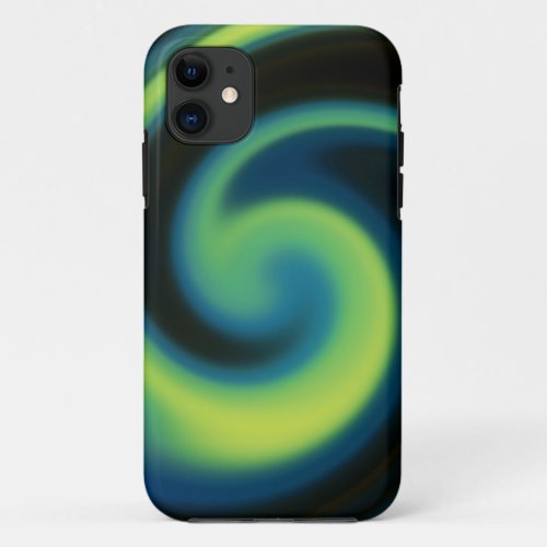 Spiral Abstract Art Background iPhone 11 Case