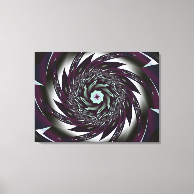 Spiral Art Stretched Canvas Print (Front)