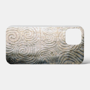 Spiral Art Symbols on kerbstone, Newgrange Ireland iPhone 13 Mini Case