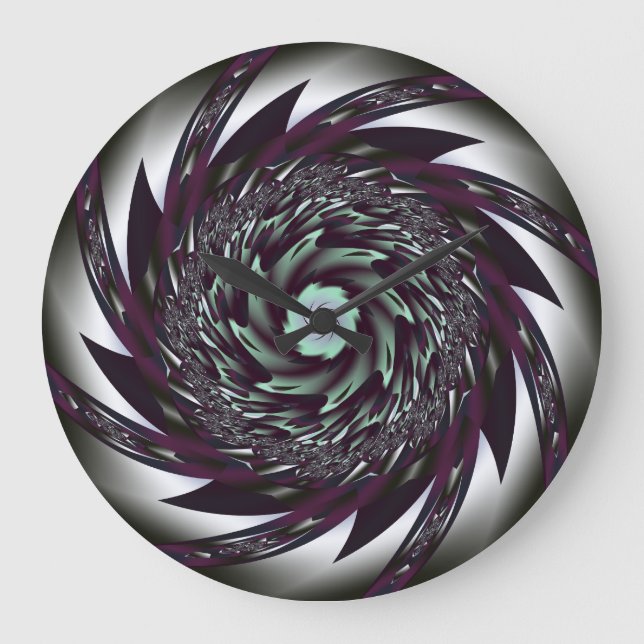Spiral Art Wall Clock (Front)