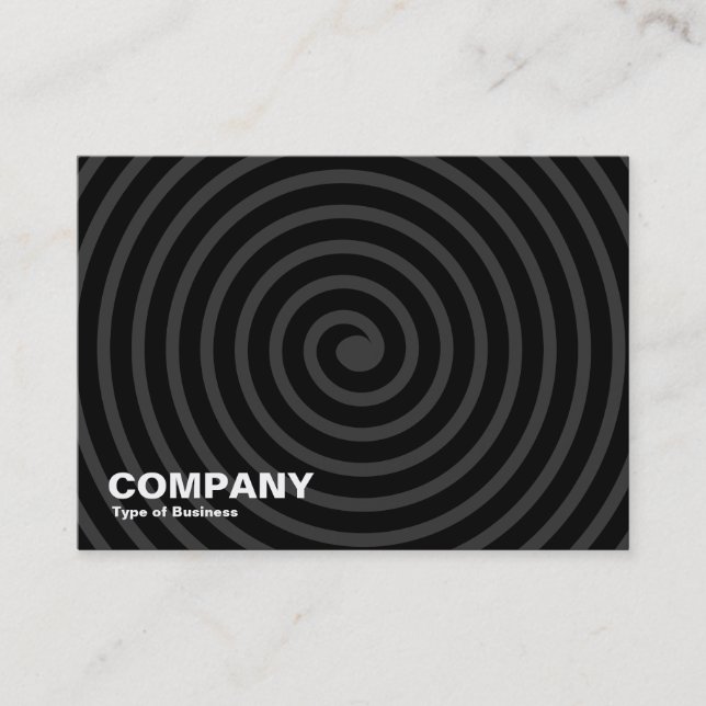 Spiral - Black and Gray Business Card (Front)