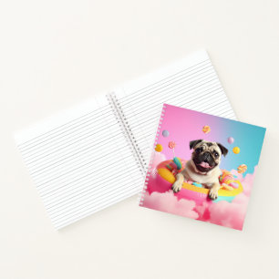 Spiral block - Sweet happy mops Notebook