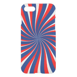 Spiral blue white red... iPhone SE/8/7 case