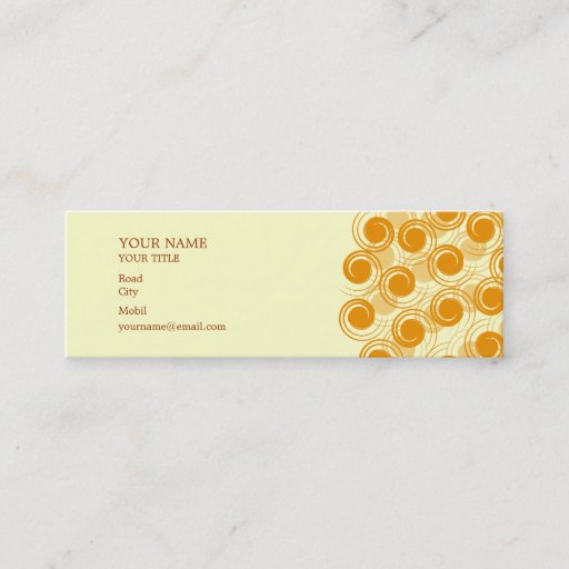Customizable Spiral Business Card
