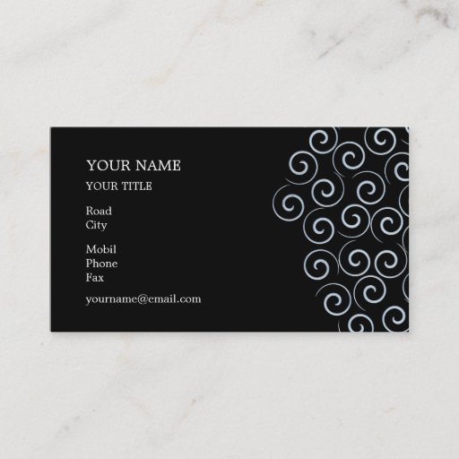 Customizable Spiral Business Card