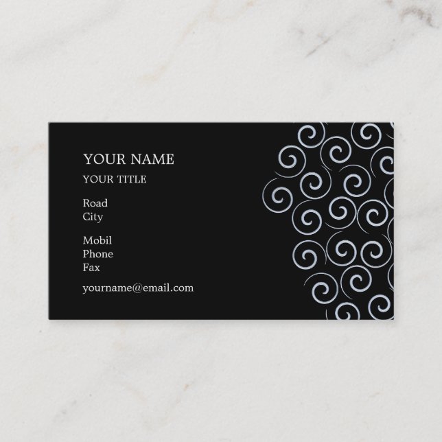 Spiral Business Card (Front)