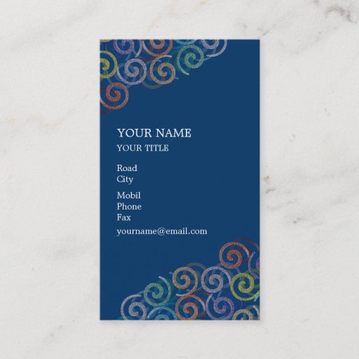 Customizable Spiral Business Card
